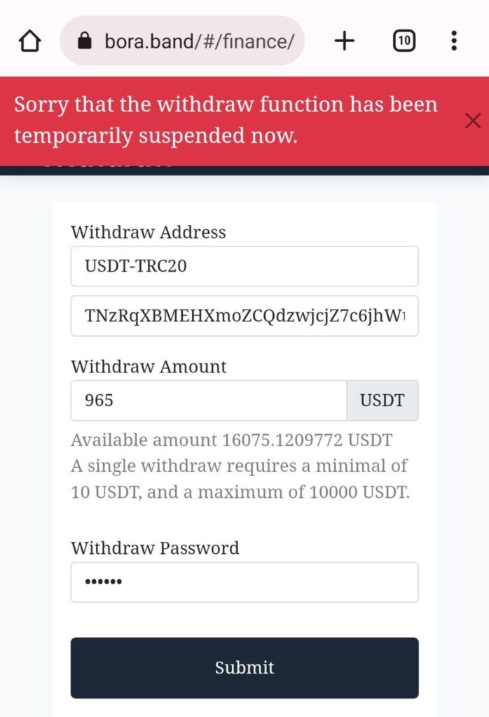 bora band trading platform